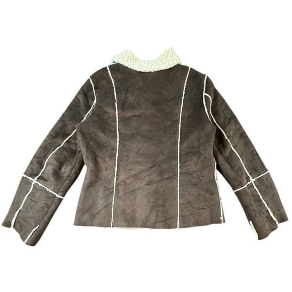 Marvin Richard’s Shearling Jacket In Coffee Brown Size Large - Picture 8 of 11